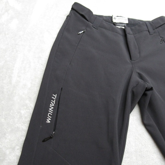Columbia Snow Pants Women Small Black Titanium Softshell Flex Waterproof 30X30 - Picture 12 of 16